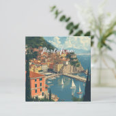 Vintage Style Portofino Genova Italy (Standing Front)