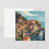 Vintage Style Portofino Genova Italy (Front/Back)