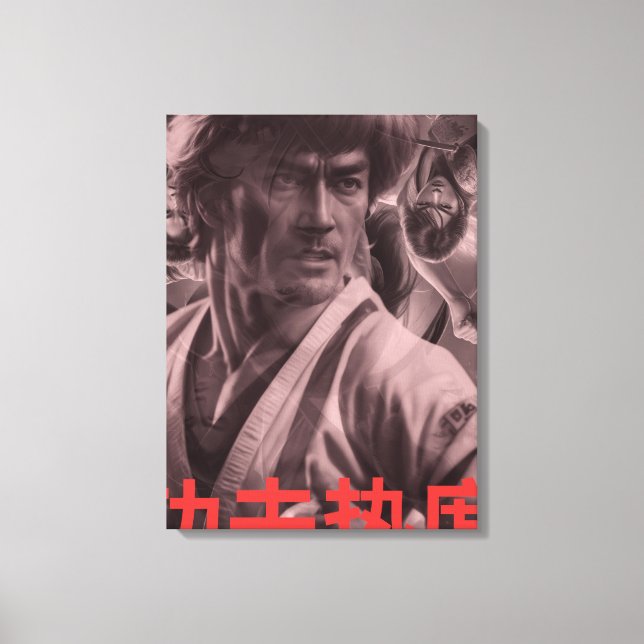 Vintage style poster & canvas Kung-Fu Heat (Front)
