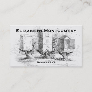 Vintage Style Professional Beekeeper Business Card