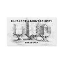 Vintage Style Professional Beekeeper Business Card