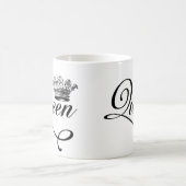 Vintage style Queen of everything french girl chic Coffee Mug (Center)