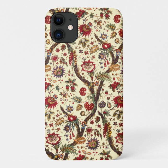 Vintage Style Red Floral Phone Case (Back)