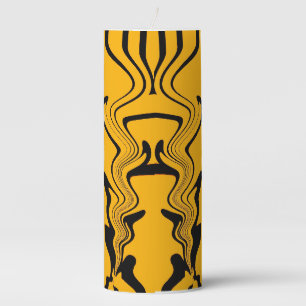 Vintage Style Retro Motivational Typography Quote Pillar Candle