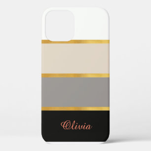 Vintage Style Retro Summer Stripes Case-Mate iPhon iPhone 12 Case