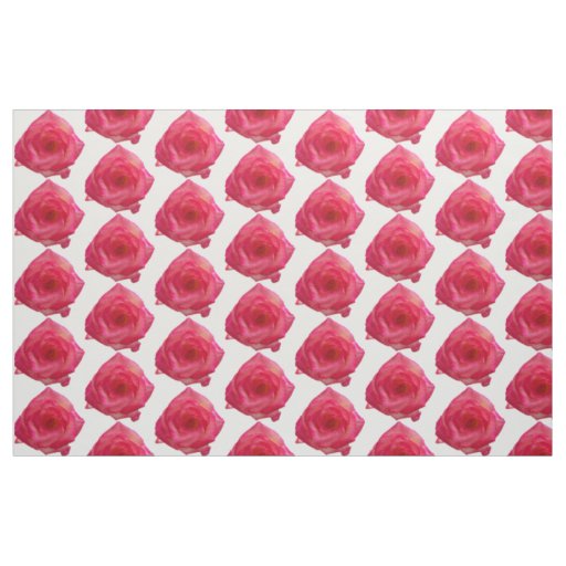 Vintage style roses on cotton fabric