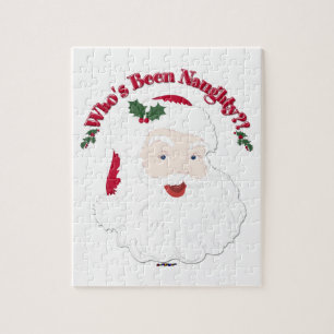 Vintage Style Santa Who's Been Naughty?! Jigsaw Puzzle