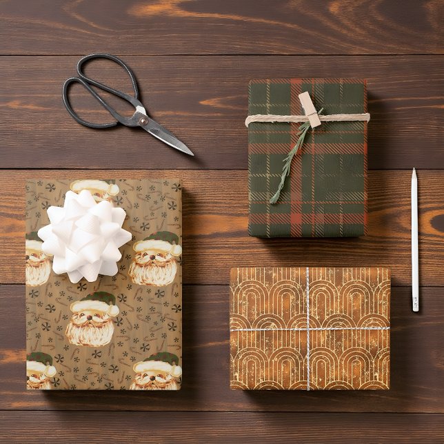 Vintage style Santa  Wrapping Paper Sheets (Creator Uploaded)