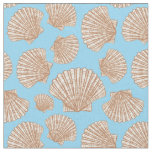 Vintage Style Seashell Pattern | Add Your Initial Fabric