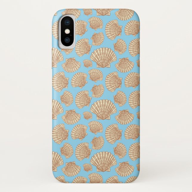 Vintage Style Seashell Pattern Case-Mate iPhone Case (Back)