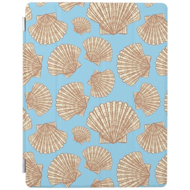 Vintage Style Seashell Pattern iPad Smart Cover (Front)