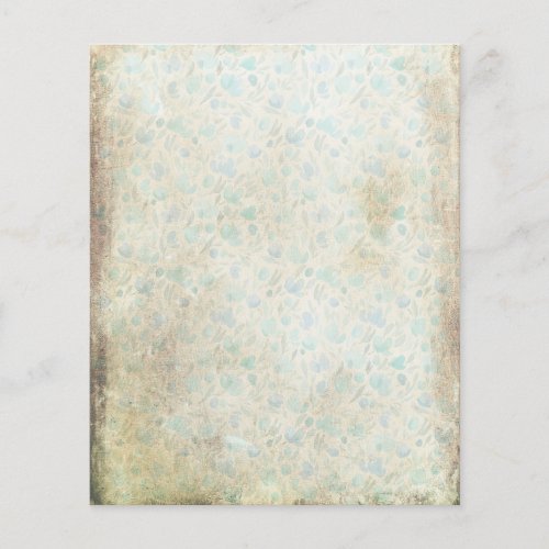 Vintage Style Shabby Floral Scrapbook Paper