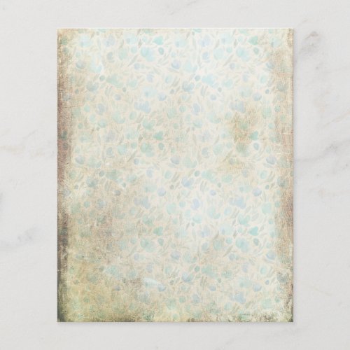 Vintage Style Shabby Floral Scrapbook Paper