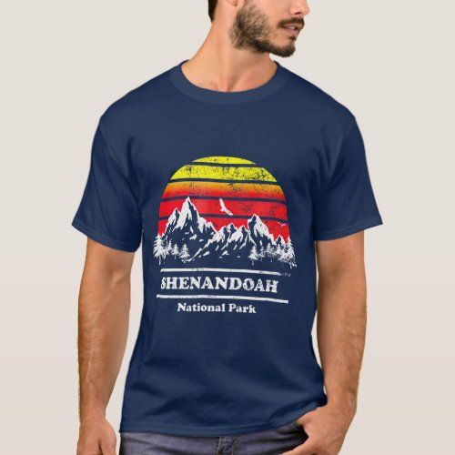 Vintage Style Shenandoah National Park  Retro T_Shirt