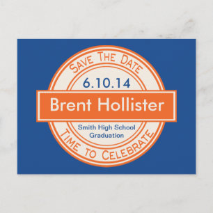 Vintage Style Sign Save The Date Graduation Announcement Postcard