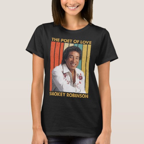Vintage Style Smokey Robinson _ The Poet Of Love T_Shirt