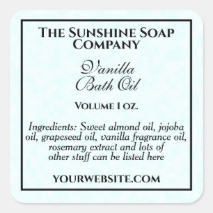 Vintage style soap cosmetics label parchment paper