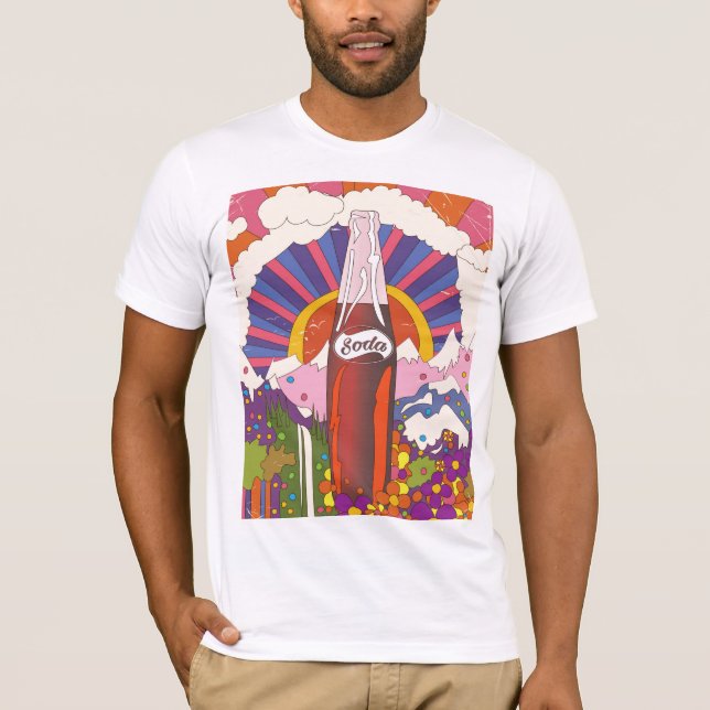 Vintage style soda commercial poster T-Shirt (Front)