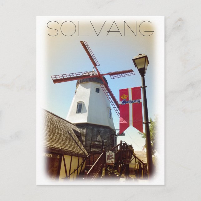 Vintage Style Solvang Postcard! Postcard (Front)