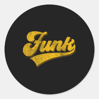 Vintage Style Soul Music Retro Dancing 80s Disco - Classic Round Sticker