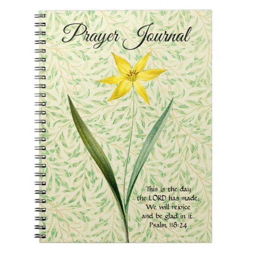 Vintage Style Spring Flower Prayer Journal