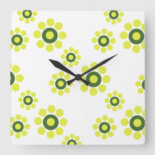 Vintage Style Spring Flowers Wall Clock