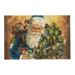 Vintage Style St Nicholas (Santa Claus) Christmas  Placemat