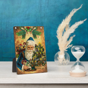 Vintage Style St Nicholas (Santa Claus) Christmas  Plaque
