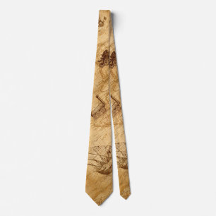 Vintage Style Transportation Map Neck Tie