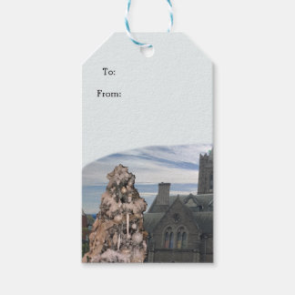 Vintage Style Tree and Church Gift Tags