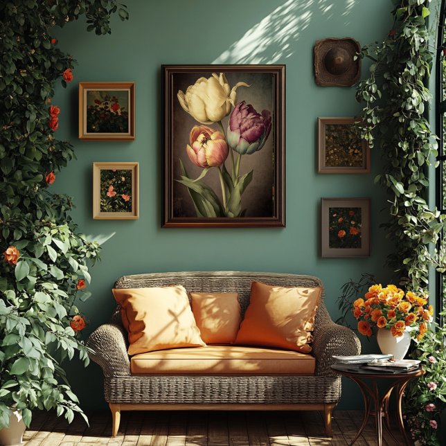 Vintage Style Tulip Print - Downloadable  (Creator Uploaded)