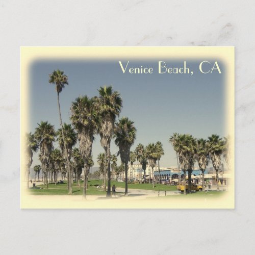 Vintage Style Venice Beach Postcard Postcard