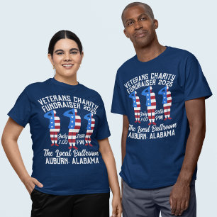 Vintage-Style Veterans Charity Fundraiser T-Shirt