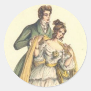 Vintage Style Victorian First Christmas Sticker