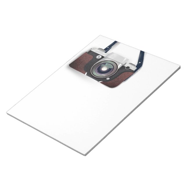 Vintage Style Vintage camera Notepad (Angled)