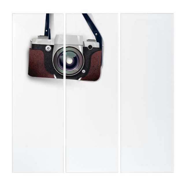 Vintage Style Vintage camera Triptych (Front)
