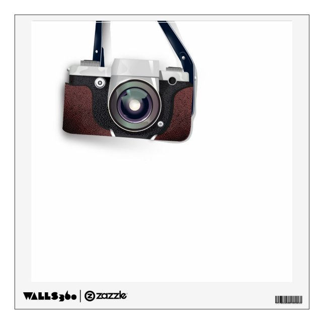 Vintage Style Vintage camera Wall Decal (Front)