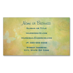 Vintage Style Watercolor background Business Card Magnet