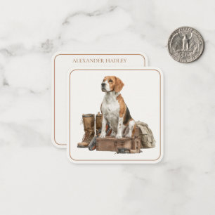 Vintage Style Watercolor Hunting Hound Dog Note Card