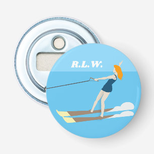 Vintage-style Waterski Bottle Opener