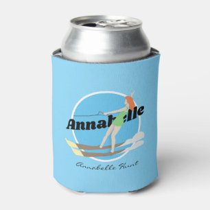 Vintage-style Waterski Can Cooler