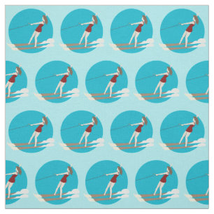 Vintage-style Waterski Fabric