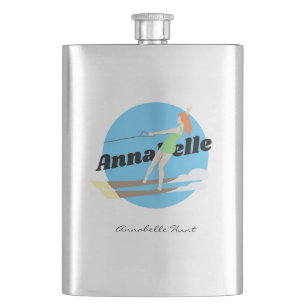 Vintage-style Waterski Flask