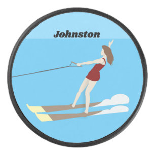 Vintage-style Waterski Hockey Puck