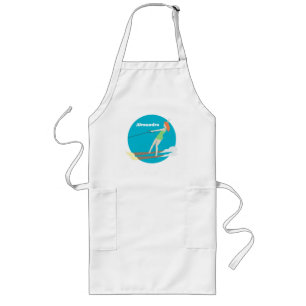 Vintage-style Waterski Long Apron