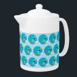 Vintage-style Waterski Teapot<br><div class="desc">Vintage-style waterskiing design.</div>