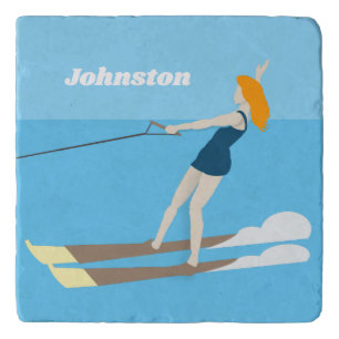 Vintage-style Waterski Trivet