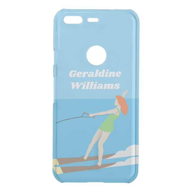 Vintage-style Waterski Uncommon Google Pixel Case (Back)