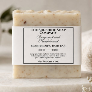 Vintage Style White Soap Belly Band