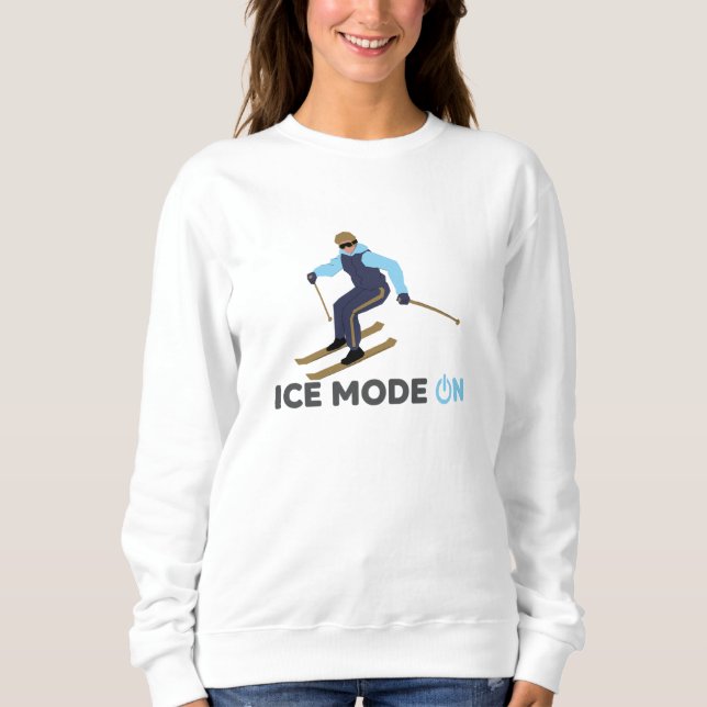 Vintage Style Winter Sport Sweatshirt (Front)